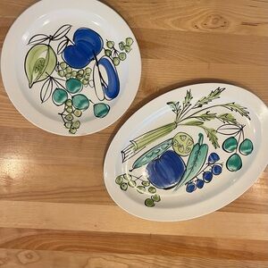 Royal Island Worcester Colorful Ceramic Dinner Plates Set